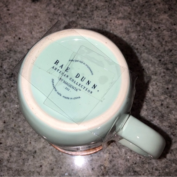 ✨NWT✨ Rae Dunn SPREAD JOY Ceramic Mug with Wooden Coaster - Picture 4 of 4